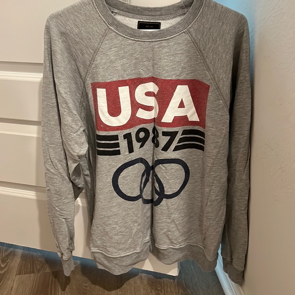 Free People retro brand USA Olympics sweatshirt